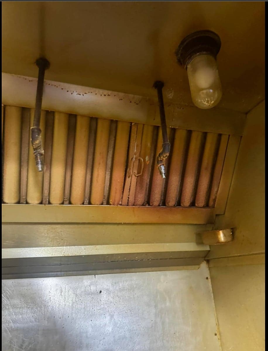 Kitchen Hood & Exhaust — before cleaning